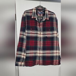 Polo Ralph Lauren Classic Fit Plaid Flannel Camp Shirt Men Size XL NWT